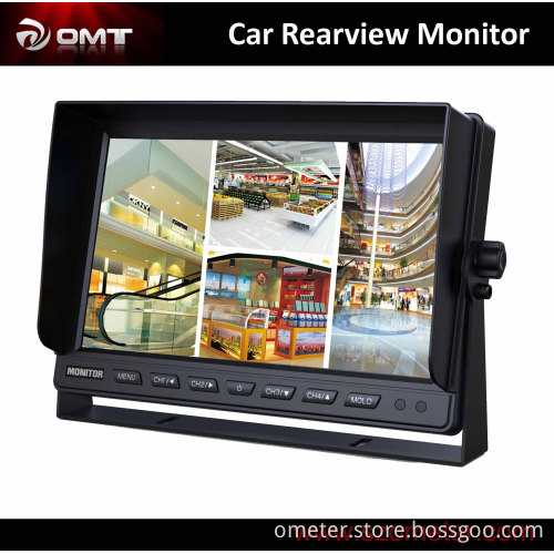 10 Inch Car Quad Monitor with 4 Way Video Input (OMT-1010MQ)